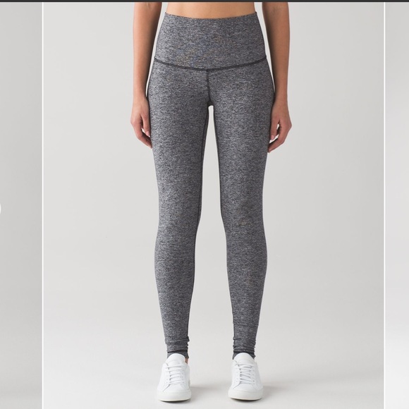 Lululemon Wunder Under pant heathered black 4 NWT - Picture 1 of 8